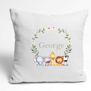 Jungle Cushion with Name