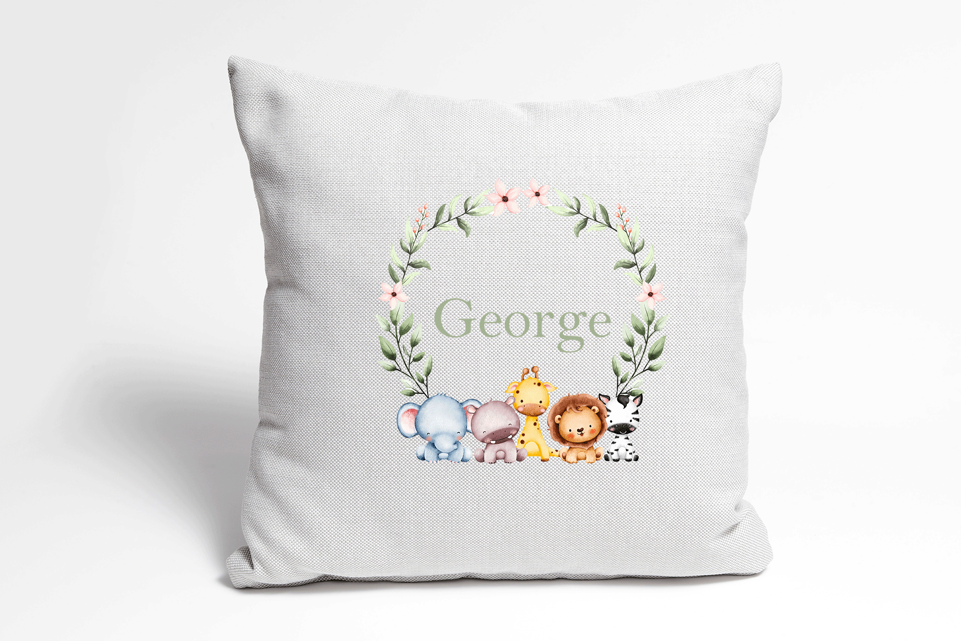 Jungle Cushion with Name