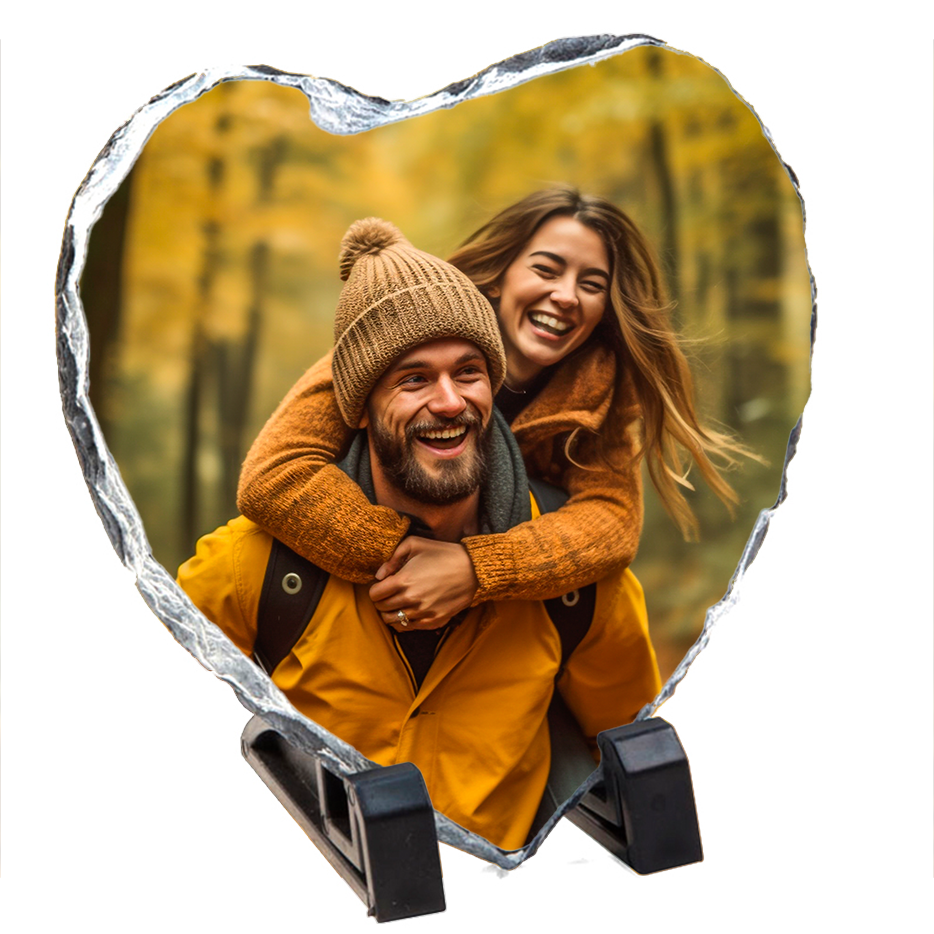 Heart Photo Slate Small