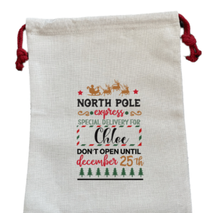 Linen North Pole Sack
