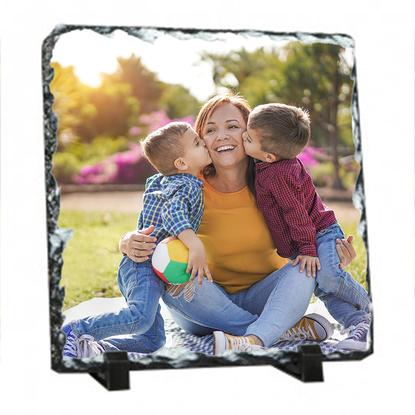 Matt Finish 19cm Square Photo Slate