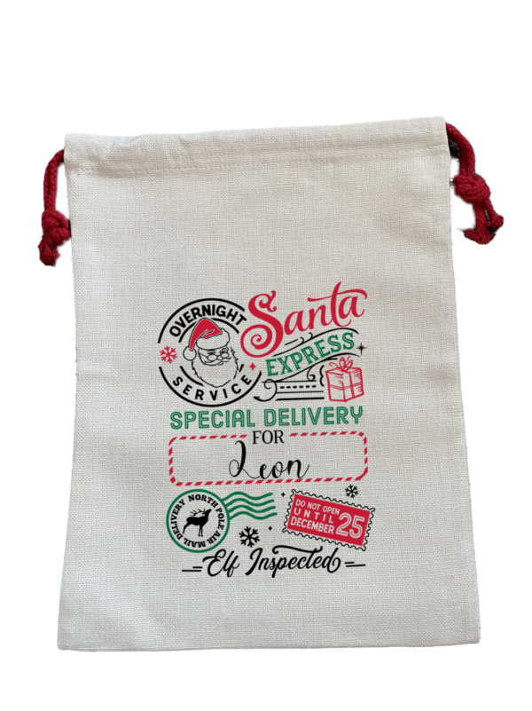 Linen Santa Express Sack
