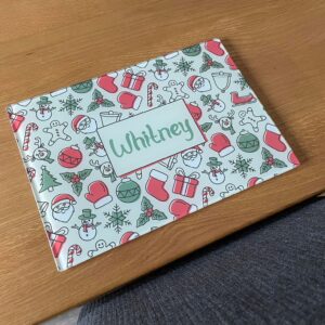 Personalised Christmas Glass Placemat
