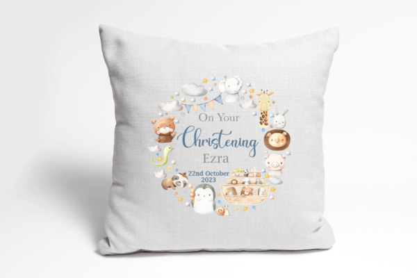 Christening Cushion with Name and Date