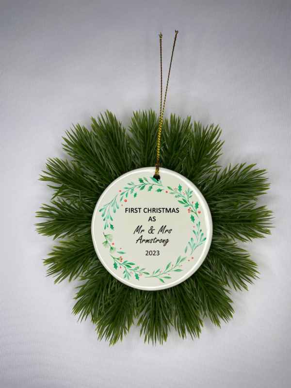 First Christmas As Ceramic Ornament