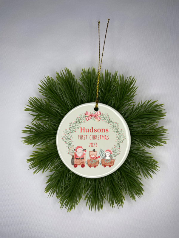 First Christmas Ceramic Ornament - Image 2
