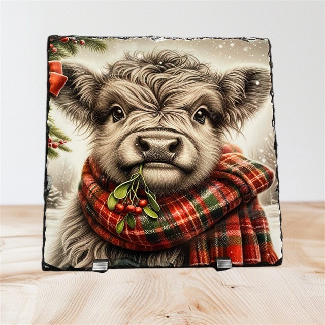 Highland Cow Natural Rock Slate - Image 2