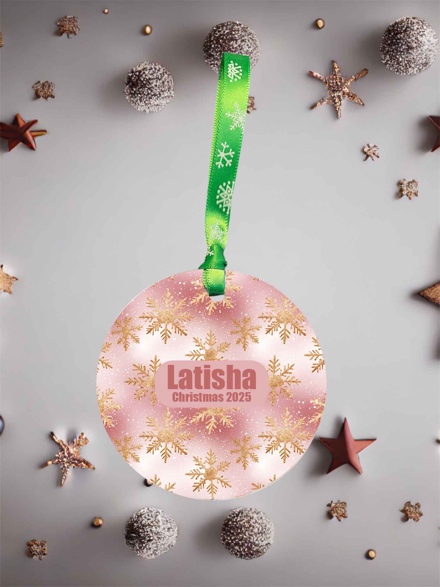 Personalised Snowflake Acrylic Christmas Ornament