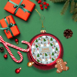 Personalised Snowman Christmas Bauble