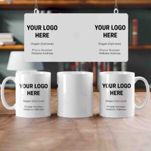 Printed Business Mugs - Add Your Logo & Contact Details