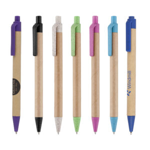 Ayr Card Ball Pen With Wheat Trim