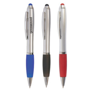 Shanghai Soft Stylus Ball Pen (silver barrel)