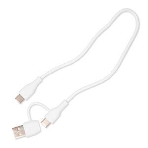 USB-C White Flat Power Bank