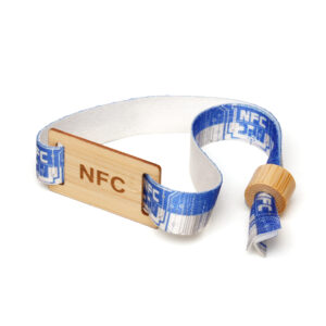 RPET Bamboo NFC Wristbands With Wooden Bead
